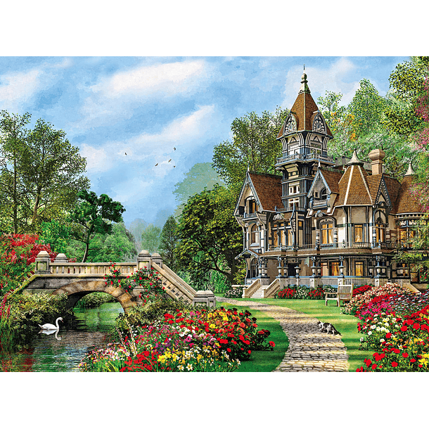Puzzle 500 pçs - Old Waterway Cottage 2