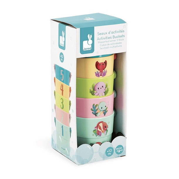 Baldes de Atividades do Banho - Animais Marinhos Bebés 1