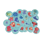 Jogo de Memoria do Banho - Animais Marinhos Bebés 4