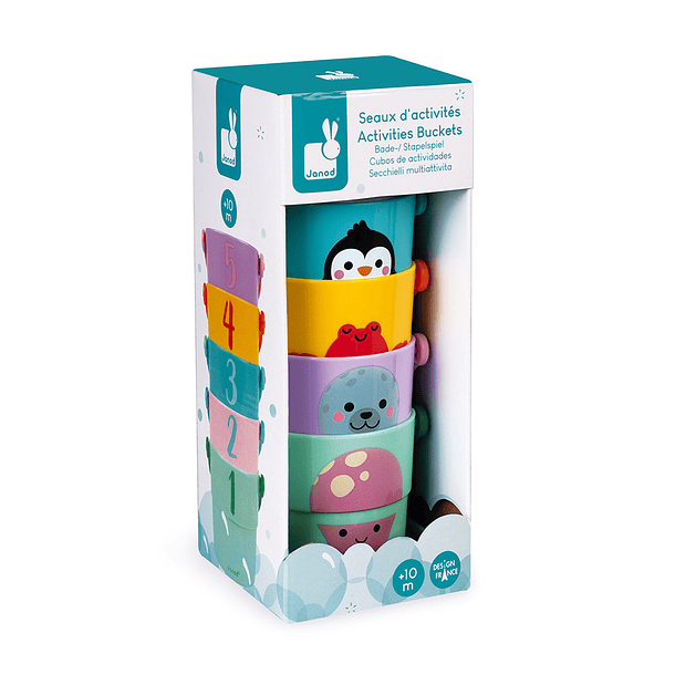 Baldes de Atividades do Banho - Animais 1