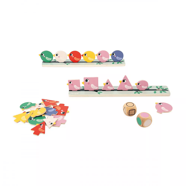 Classificador de Tamanhos, Formas e Cores com Pássaros 2