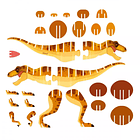 Puzzle 3D - Dinossauro T-Rex 3