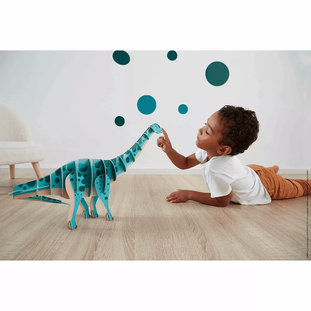 Puzzle 3D - Dinossauro Diplodocus 4