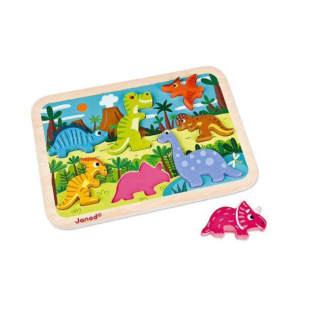 Puzzle de Dinossauros 7 Peças 1