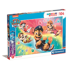 Puzzle Brilliant 104 pçs - Patrulha Pata