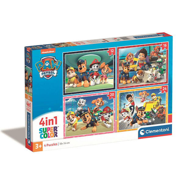 Puzzle 4 em 1 - Patrulha Pata 1