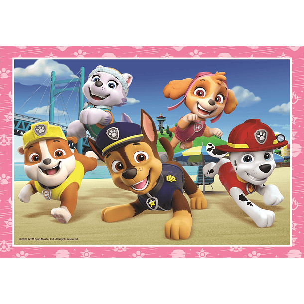 Puzzle 4 em 1 - Patrulha Pata 4