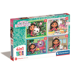 Puzzle 4 em 1 -  Gabby's Dollhouse