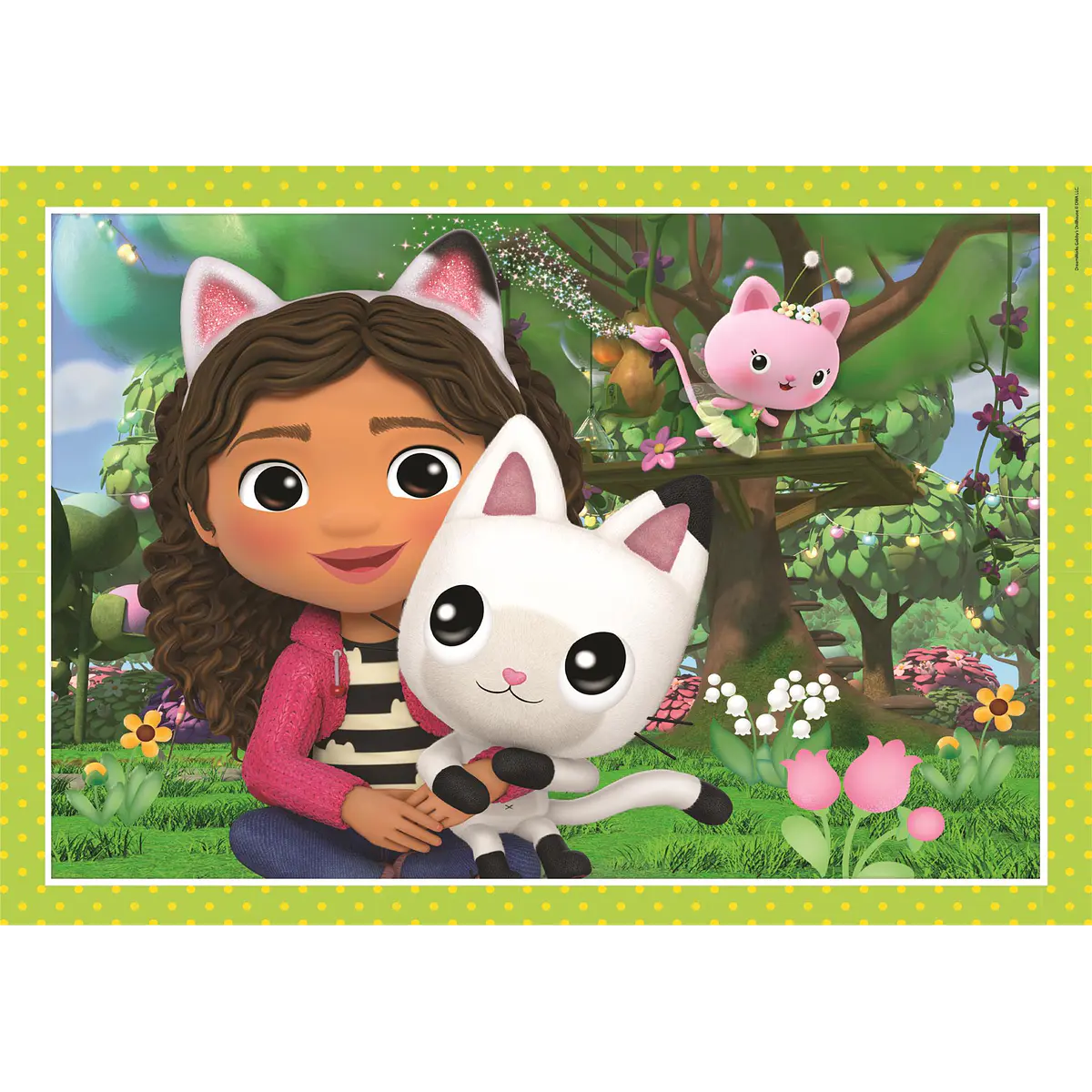 Puzzle 4 em 1 - Gabby's Dollhouse | Cubos Luminosos