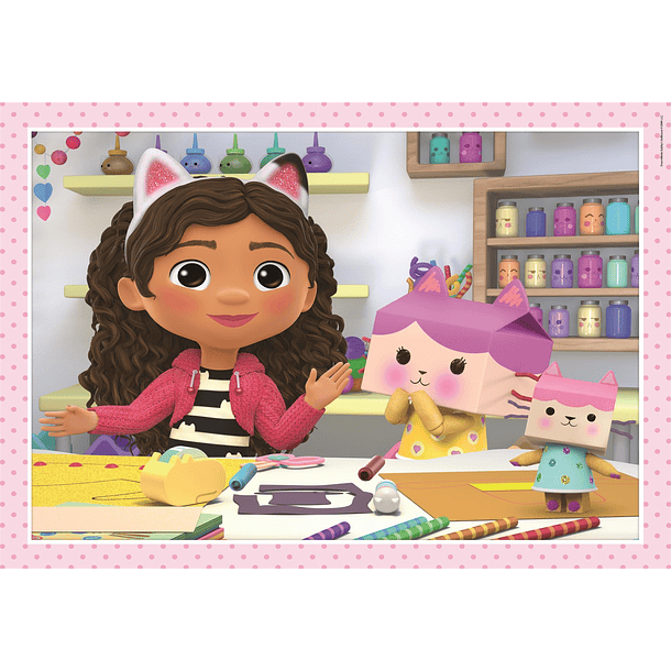 Puzzle 4 em 1 -  Gabby's Dollhouse 3