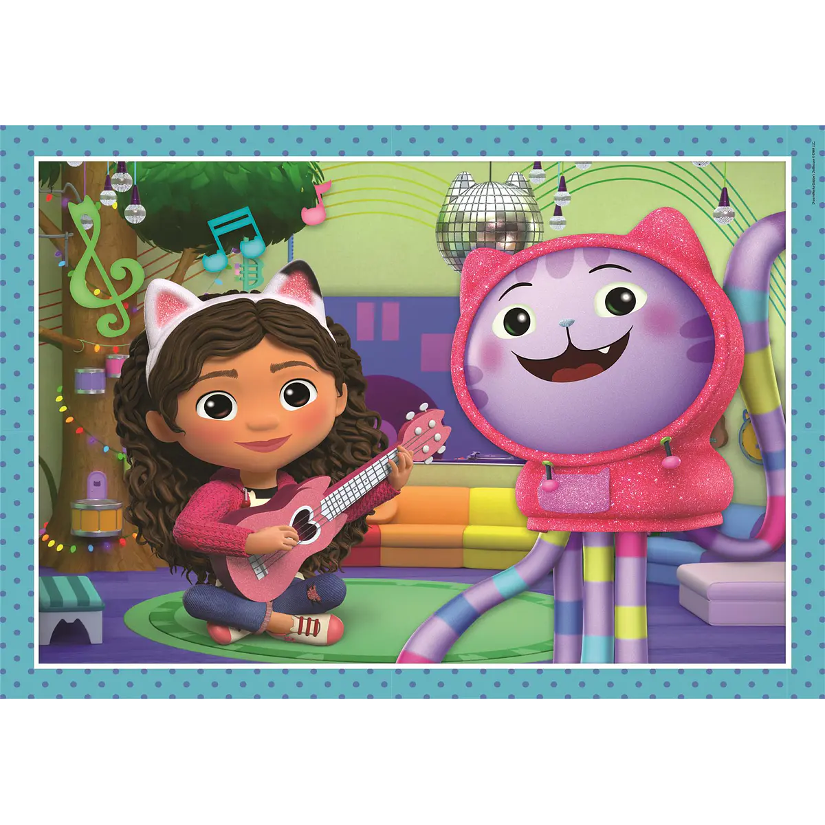 Puzzle 4 em 1 - Gabby's Dollhouse | Cubos Luminosos