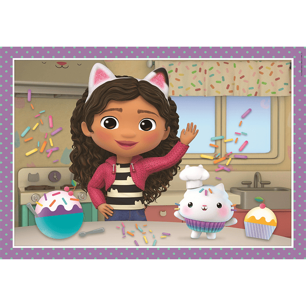 Puzzle 4 em 1 -  Gabby's Dollhouse 5