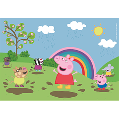 Puzzle 2x60 pçs - Peppa Pig