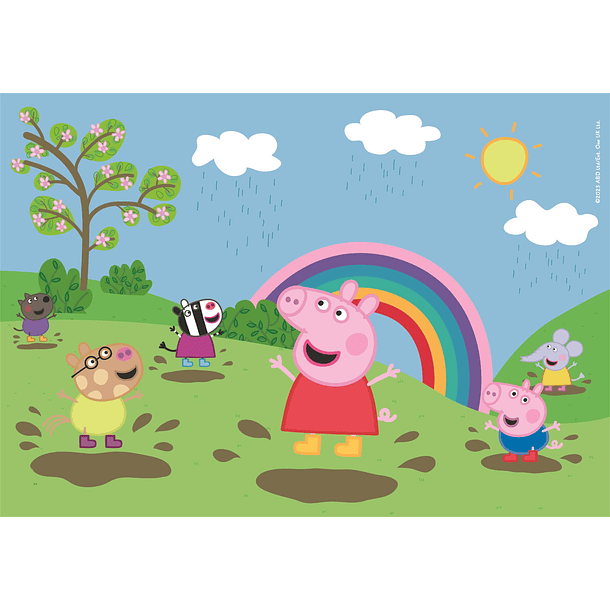 Puzzle 2x60 pçs - Peppa Pig 2