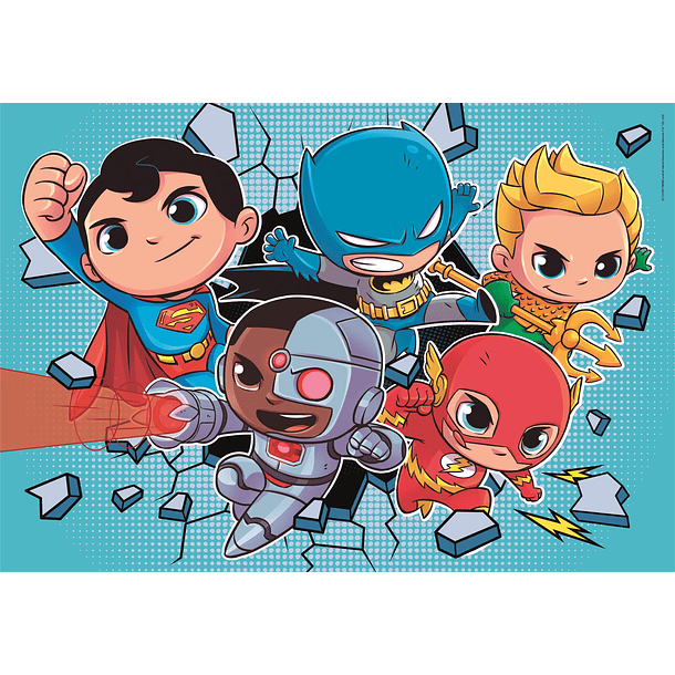 Puzzle 2x60 pçs - DC Comics Super Friends 2