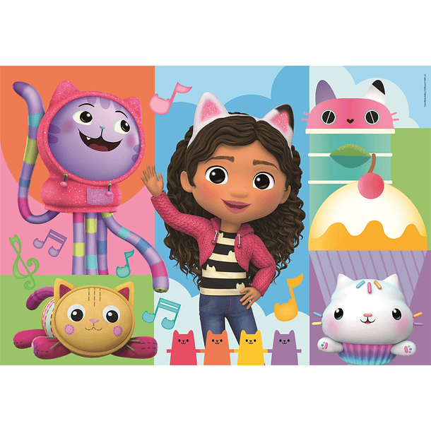 Puzzle 2x60 pçs - Gabby's Dollhouse 2