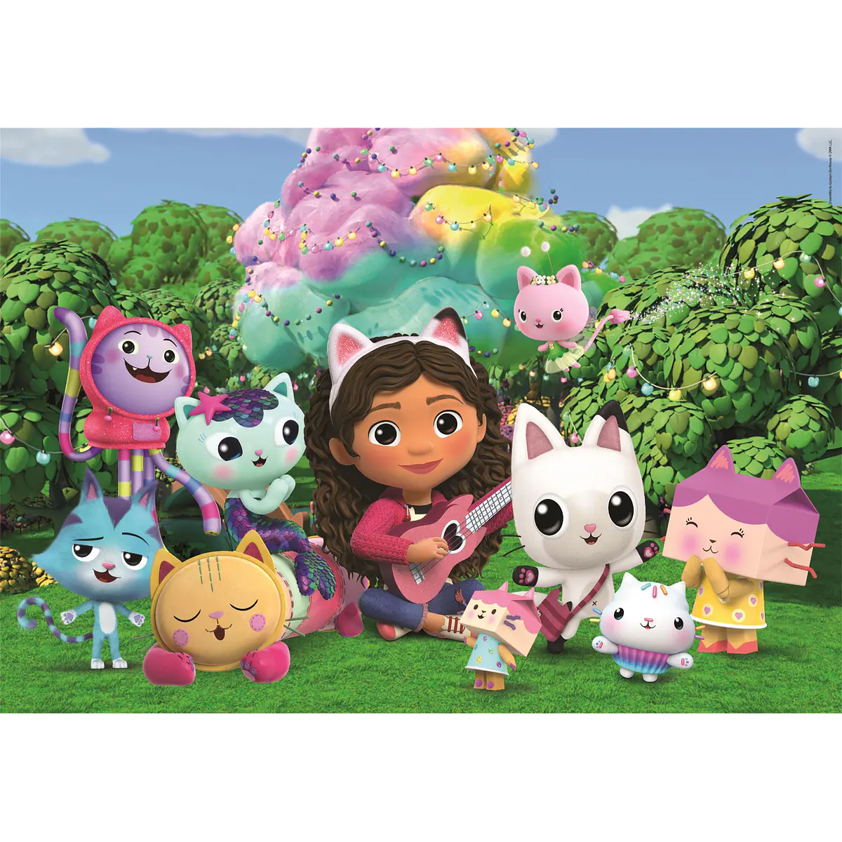 Puzzle Maxi 24 pçs - Gabby's Dollhouse e os Amigos | Cubos Luminosos