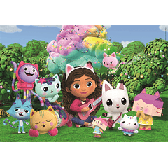 Puzzle Maxi 24 pçs - Gabby's Dollhouse e os Amigos