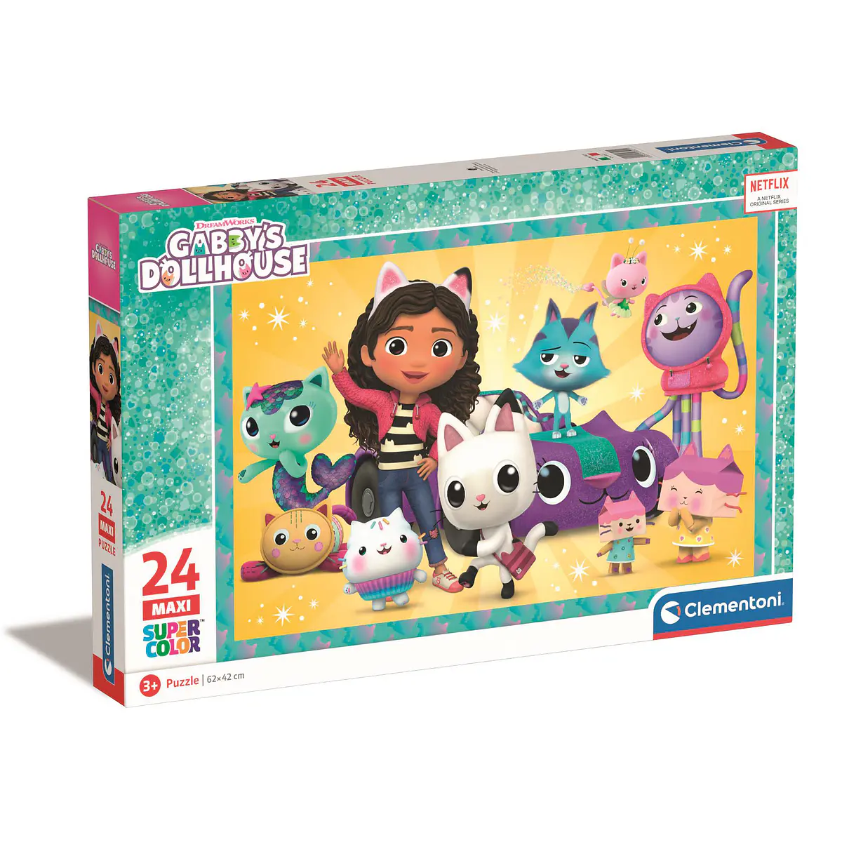 Puzzle Maxi 24 pçs - Gabby's Dollhouse | Cubos Luminosos