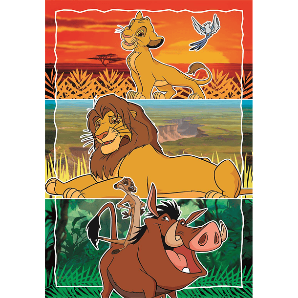 Puzzle 3 x 48 pçs - Disney Classics 2