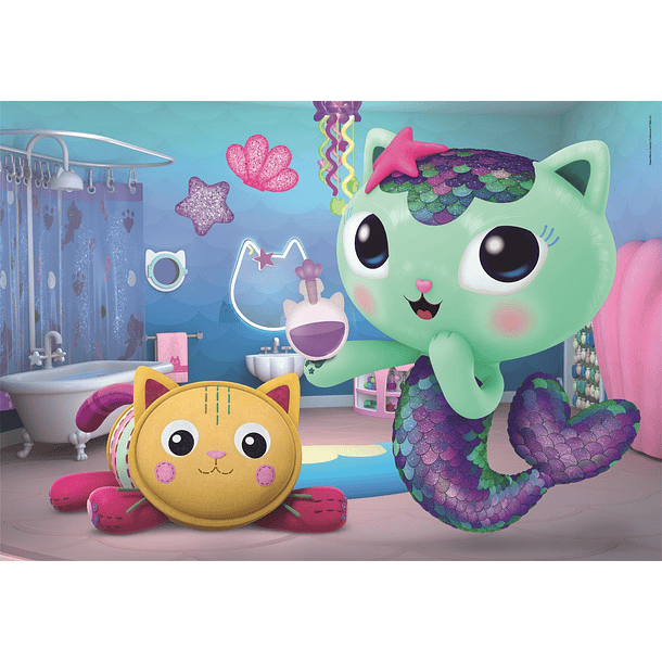 Puzzle 3 x 48 pçs - Gabby's Dollhouse e os Amigos 3