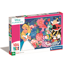 Puzzle 104 pçs - Alice no País das Maravilhas 1