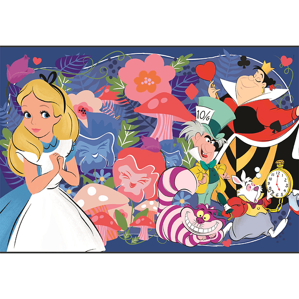 Puzzle 104 pçs - Alice no País das Maravilhas 2