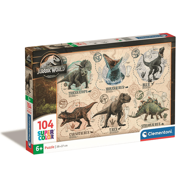 Puzzle 104 pçs - Jurassic World 1