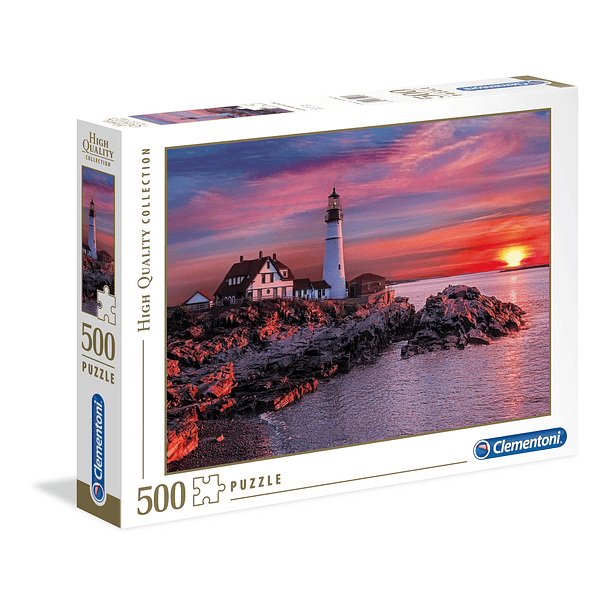 Puzzle 500 pçs - Farol de Portland 1