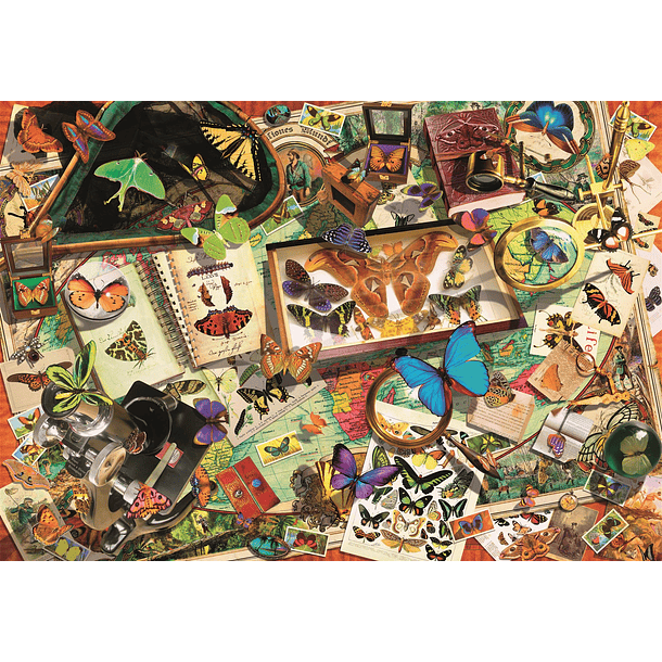 Puzzle 500 pçs - Coleccionador de Borboletas 2