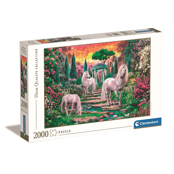 Puzzle 2000 pçs - Classical Garden Unicorns 1