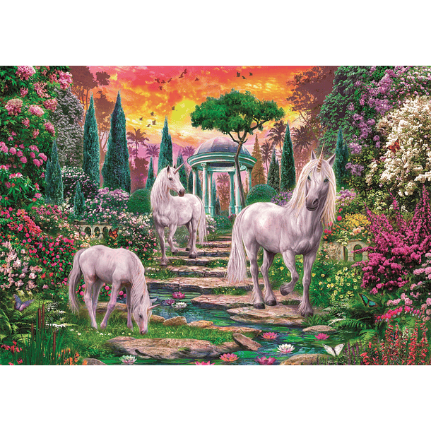 Puzzle 2000 pçs - Classical Garden Unicorns 2