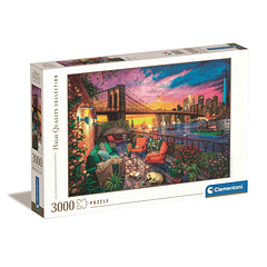 Puzzle 3000 pçs - Manhattan Balcony Sunset