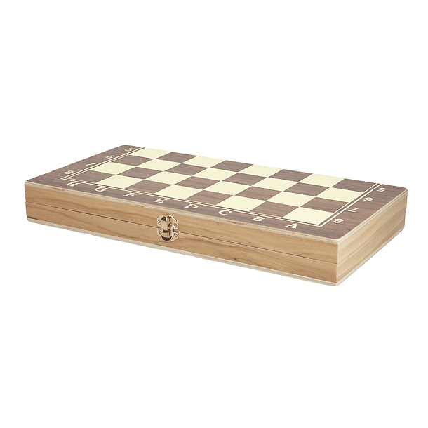 CB Games - Jogo de Xadrez + Damas + Gamão de Madeira 4