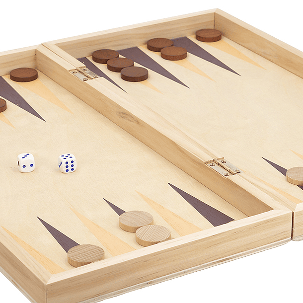 CB Games - Jogo de Xadrez + Damas + Gamão de Madeira 5