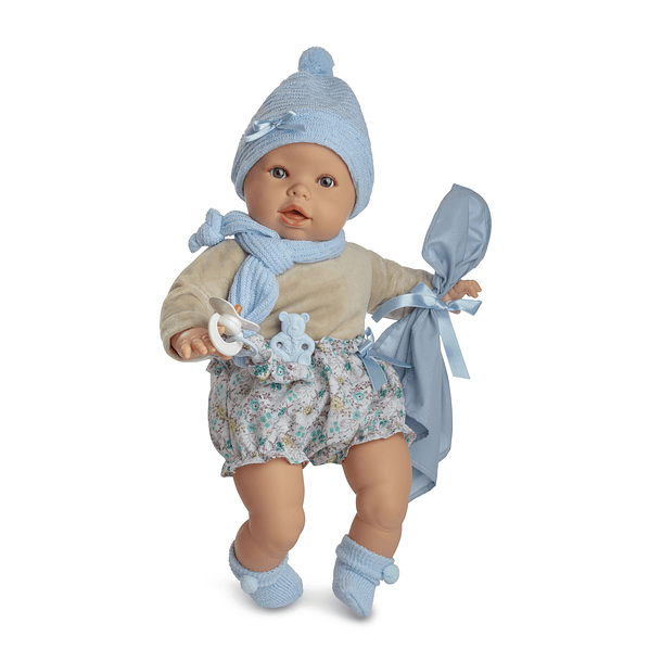 Bebé Chorão - Menino com Roupa Azul 
