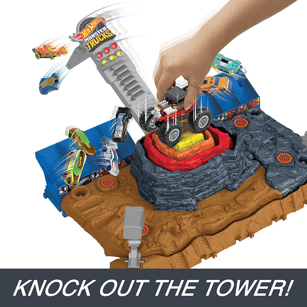 Hot Wheels Monster Trucks - Arena World Pista Central 4