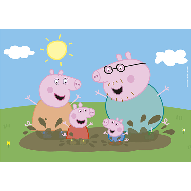 Puzzle 2x20 pçs - Peppa Pig 3