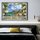 Puzzle 3000 pçs - Lush Terrace On Lake 3