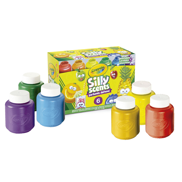 Crayola Silly Scents - Pintura Lavável 6 Cores Perfumadas 