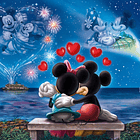 Puzzle Panorama 1000 pçs - Disney Classic Mickey & Minnie 2