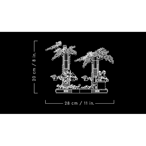 Diorama da Perseguição de Speeder de Endoor 3