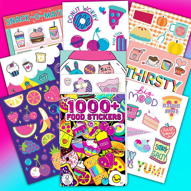 Fashion Angels - Livro +1000 Food Stickers 