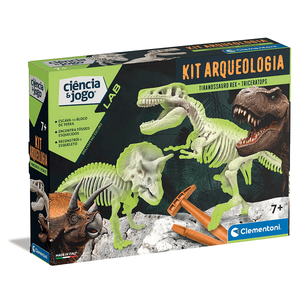 Kit Arqueologia - Tiranossauro Rex + Triceratops 1