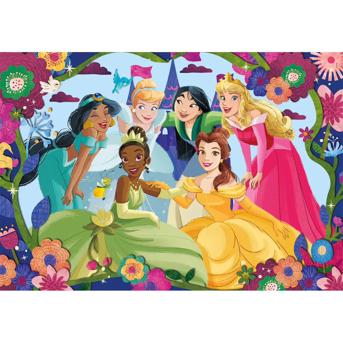 Puzzle 30 pçs - Disney Princess | Cubos Luminosos
