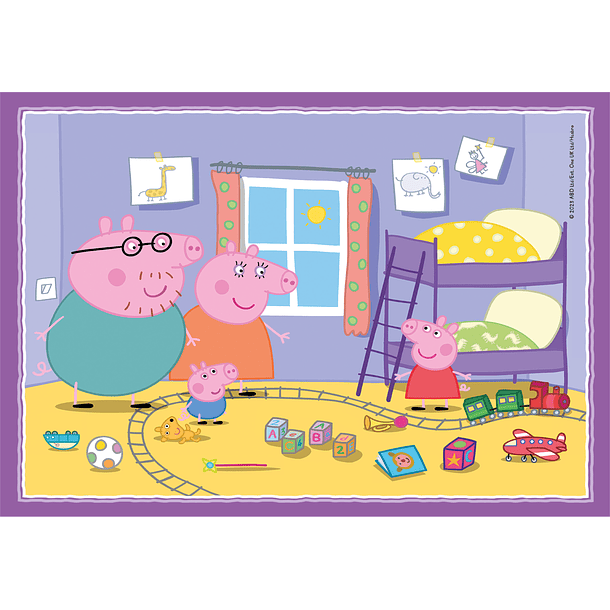 Puzzle 4 em 1 - Peppa Pig 4