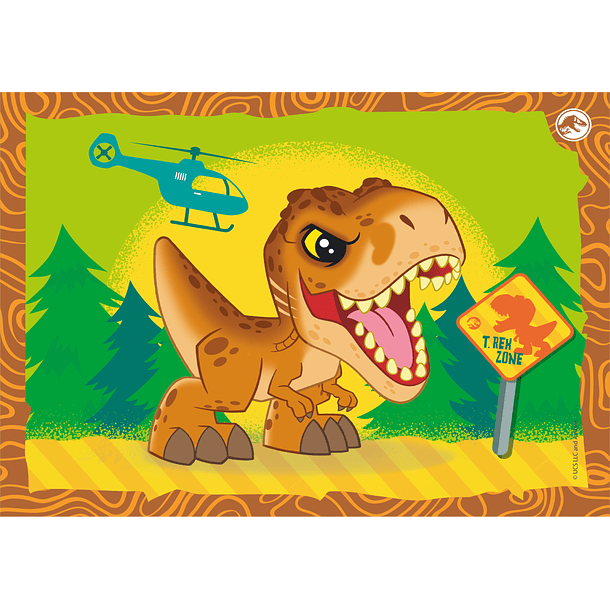 Puzzle 4 em 1 - Jurassic World 4
