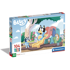 Puzzle 104 pçs - Bluey e Bingo