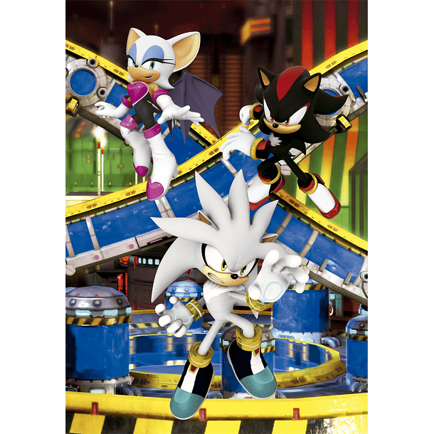 Puzzle 3 x 48 pçs - Sonic 4