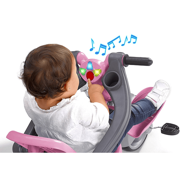 Triciclo Baby Plus Music Rosa 6